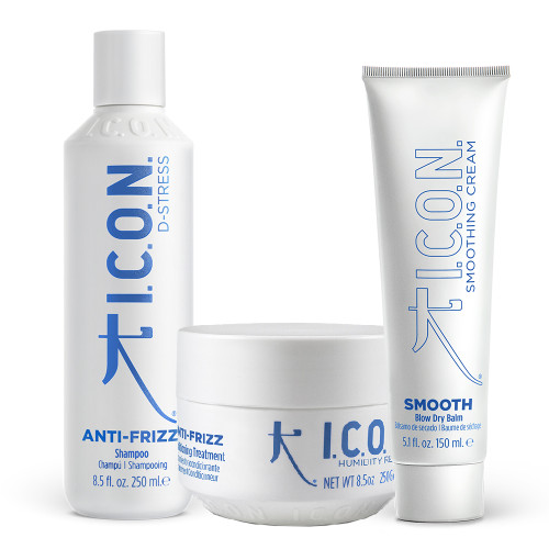 Pack ANTIFRIZZ - CHAMPÚ + ACONDICIONADOR 250 ML + SMOOTH 150 ML